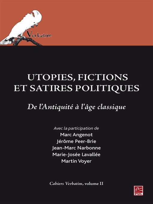 Title details for Utopies, fictions et satires politiques by Collectif - Available